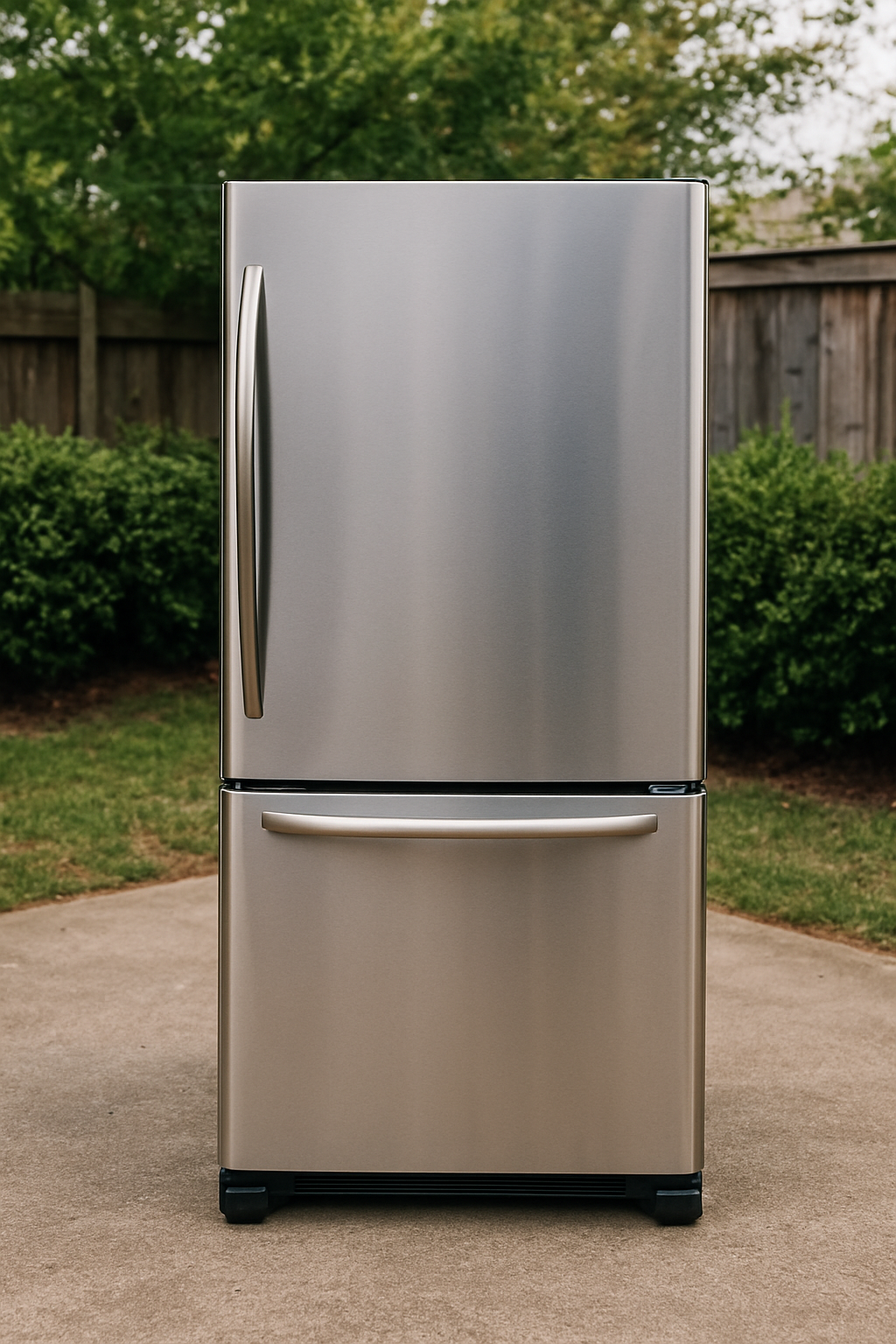 Wide White Meadow Outdoor Refrigerator DEMO