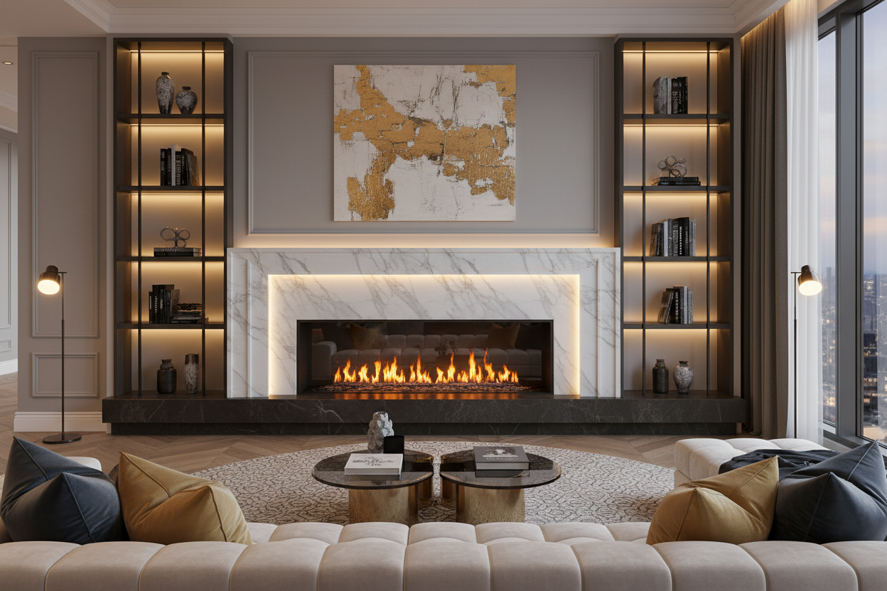 luxury fireplace